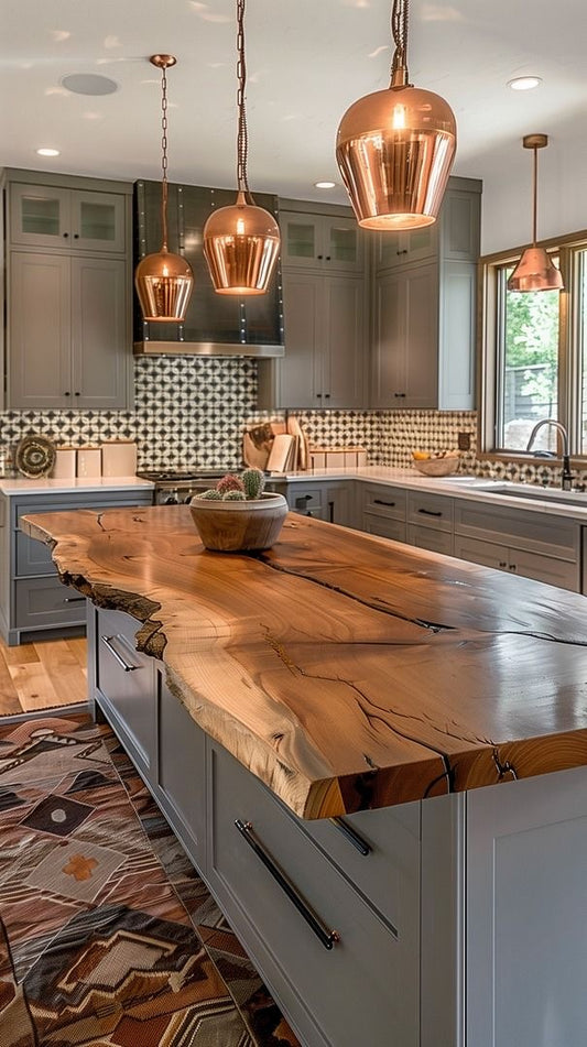 Solid Wood Natural Counter Top - 1